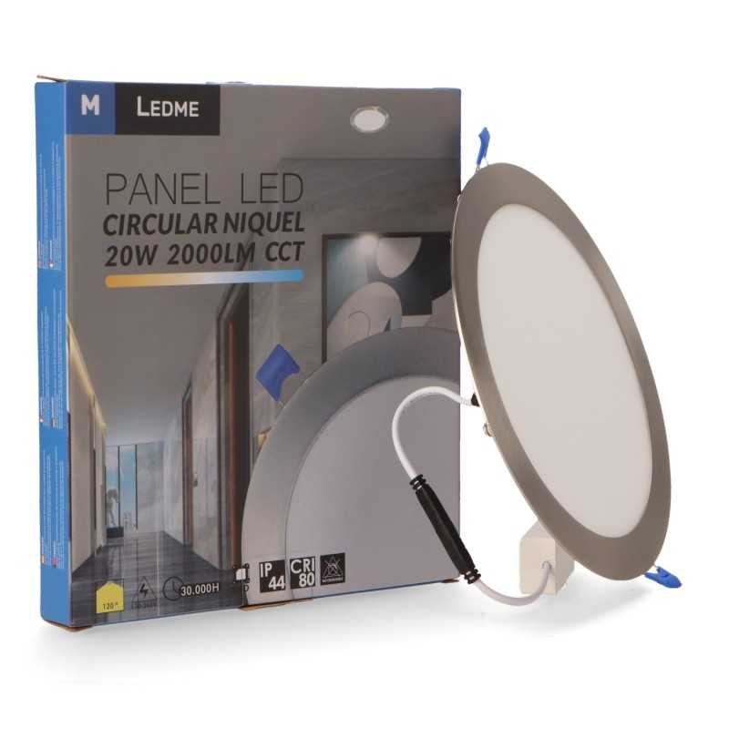 https://design-led.fr/ Dalle LED Ronde Extra-Plate 20W Nickel CCT Ø 220 mm 20,90&nbsp;€ 20,90&nbsp;€ LM5520