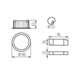 https://design-led.fr/ Downlight TIBERI PRO 20W 4000K IP 44/20 43,30&nbsp;€ 43,30&nbsp;€ 35670
