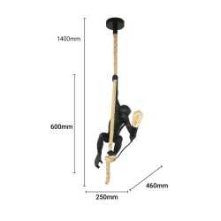 https://design-led.fr/ Suspension design singe - résine- E27 72,50&nbsp;€ 72,50&nbsp;€ L4032-C