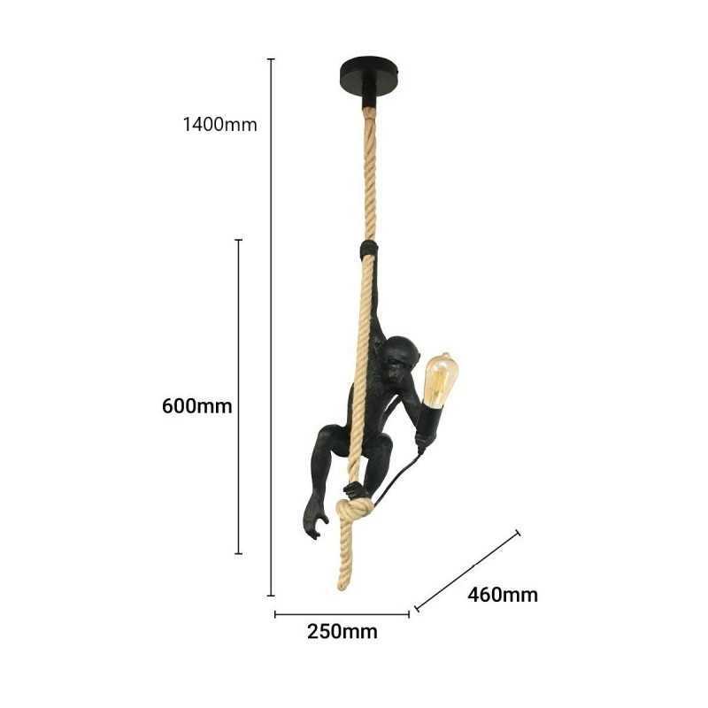 https://design-led.fr/ Suspension design singe - résine- E27 72,50&nbsp;€ 72,50&nbsp;€ L4032-C
