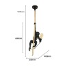 https://design-led.fr/ Suspension design singe - résine- E27 72,50&nbsp;€ 72,50&nbsp;€ L4032-C