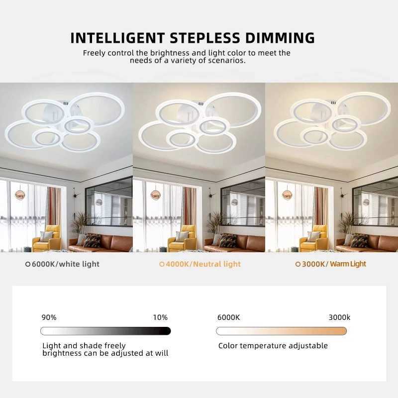 https://design-led.fr/ Lampe de Plafond Led Lunaire 55w CCT blanc dimmable par télécommande 157,00&nbsp;€ 157,00&nbsp;€ A2606