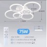https://design-led.fr/ Lampe de Plafond Led Lunaire 55w CCT blanc dimmable par télécommande 157,00&nbsp;€ 157,00&nbsp;€ A2606