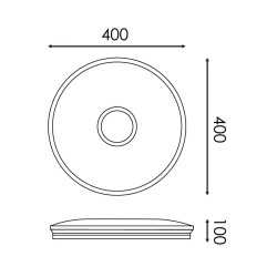 https://design-led.fr/ Plafonnier Led Cct Circulaire Bari 40W dimmable par télécommande 40,80&nbsp;€ 40,80&nbsp;€ LM8232