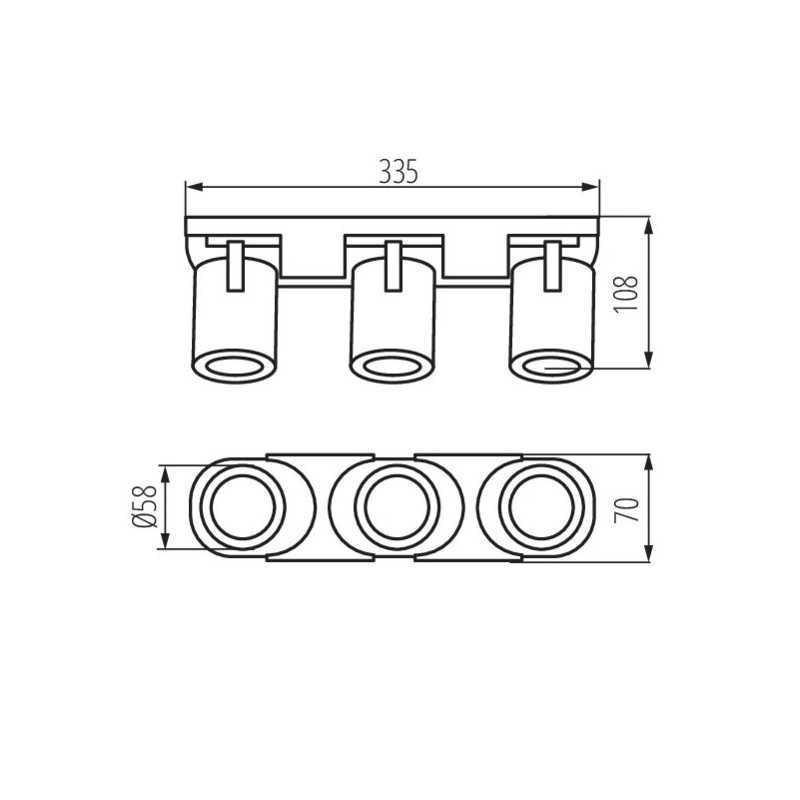 https://design-led.fr/ Luminaire mural ou plafonnier LAURIN 3xGU10 Blanc 61,70&nbsp;€ 61,70&nbsp;€ 29124