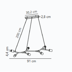 https://design-led.fr/ Josefine Suspension Noir mat 7xE27 149,90&nbsp;€ 149,90&nbsp;€ 2010303003