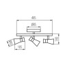 https://design-led.fr/ Luminaire mural et plafonnier MILENO argent / cuivre 3xGU10 45,40&nbsp;€ 45,40&nbsp;€ 29117