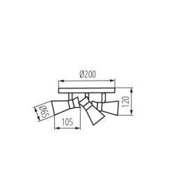 https://design-led.fr/ Luminaire mural et plafonnier MILENO argent / cuivre 3xGU10 43,00&nbsp;€ 43,00&nbsp;€ 29113