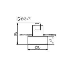 https://design-led.fr/ Support plafond MINI-RITI Ø85 mm blanc - or 19,60&nbsp;€ 19,60&nbsp;€ 27576