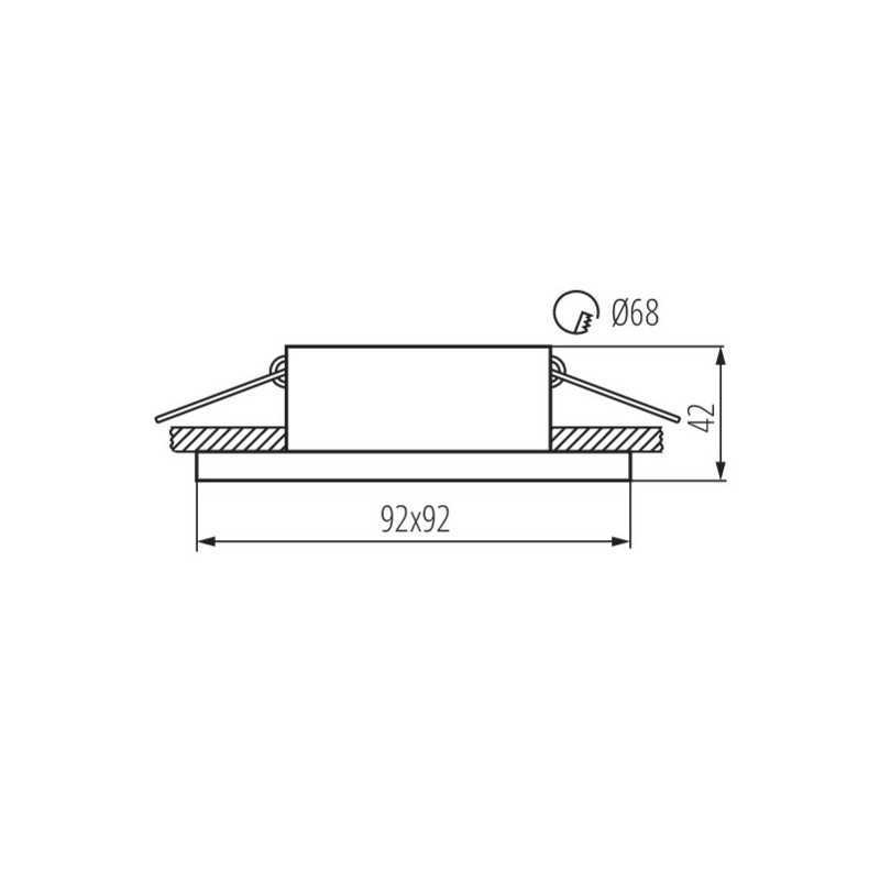 https://design-led.fr/ Support plafond SIMEN noir / or / noir 92 x 92 mm 8,60&nbsp;€ 8,60&nbsp;€ 29134
