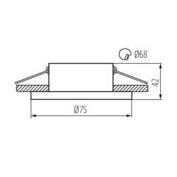 https://design-led.fr/ Support plafond SIMEN noir / or Ø75 mm 7,40&nbsp;€ 7,40&nbsp;€ 29137
