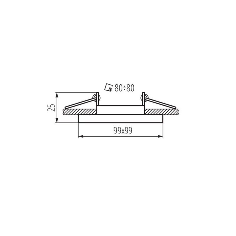 https://design-led.fr/ Support plafond ALREN-R orientable carré 99x99 mm blanc 9,20&nbsp;€ 9,20&nbsp;€ 26758