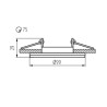 https://design-led.fr/ Support plafond COLIE dorée Ø99 mm 6,50&nbsp;€ 6,50&nbsp;€ 26741