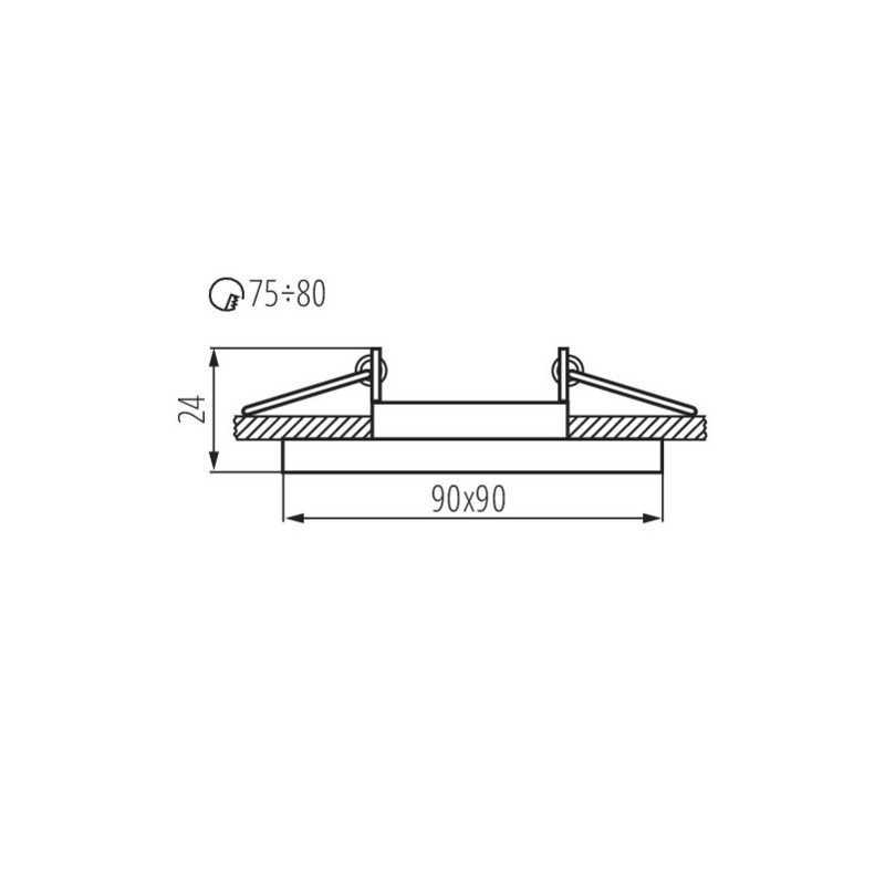 https://design-led.fr/ Support plafond MORTA-DT orientable verre noir 90 x 90 mm 7,20&nbsp;€ 7,20&nbsp;€ 26719