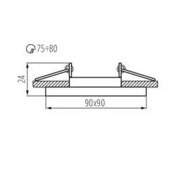 https://design-led.fr/ Support plafond MORTA-DT orientable verre 90 x 90 mm 7,20&nbsp;€ 7,20&nbsp;€ 26718