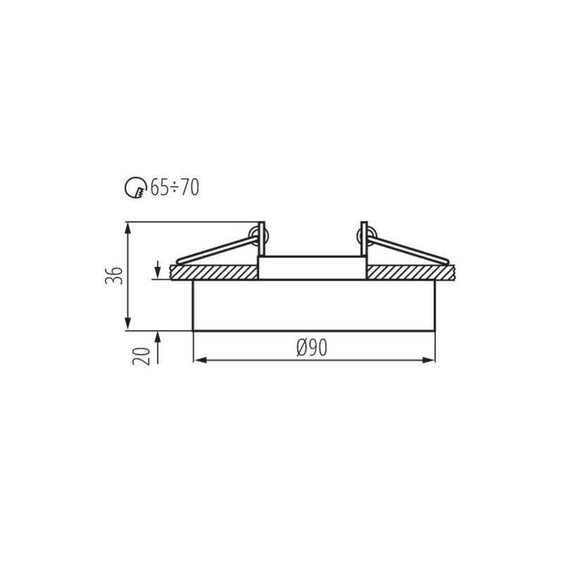 https://design-led.fr/ Support plafond MORTA-B verre Ø90 mm 9,80&nbsp;€ 9,80&nbsp;€ 22117