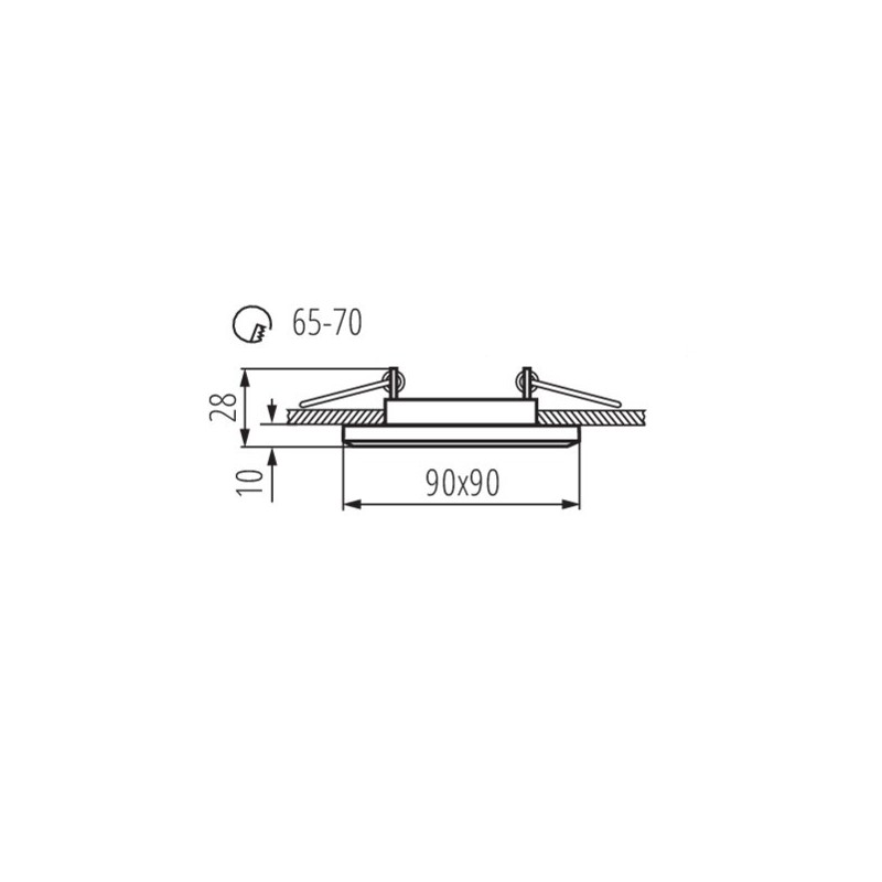 https://design-led.fr/ Support plafond MORTA 90x90 mm verre noir 7,10&nbsp;€ 7,10&nbsp;€ 18510