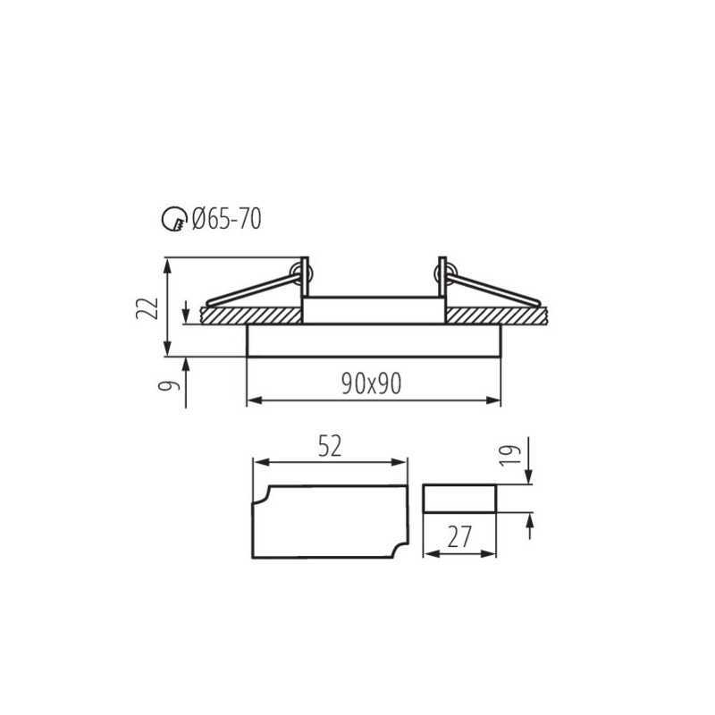 https://design-led.fr/ Support plafond SOREN 90x90 mm verre & led sur la tranche 3.6w 6500K 14,70&nbsp;€ 14,70&nbsp;€ 24417