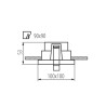 https://design-led.fr/ Support plafond REUL 100 x 100 mm 1xGu10 blanc 15,50&nbsp;€ 15,50&nbsp;€ 33660