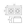 https://design-led.fr/ Plafonnier pour éclairage d'accentuation STOBI Noir 2xGU10 73,60&nbsp;€ 73,60&nbsp;€ 26832