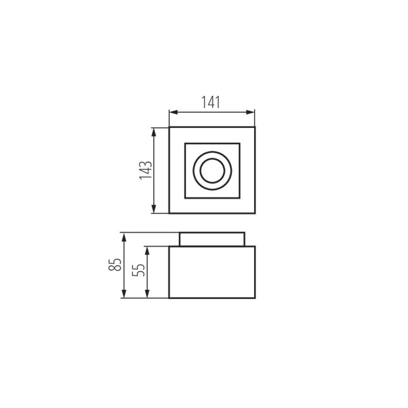 https://design-led.fr/ Plafonnier pour éclairage d'accentuation STOBI Blanc 1xGU10 37,30&nbsp;€ 37,30&nbsp;€ 26831