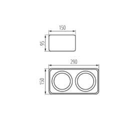 https://design-led.fr/ Plafonnier pour éclairage d'accentuation TUBEO-ES Blanc 2xES111 85,80&nbsp;€ 60,06&nbsp;€ -30% 33273