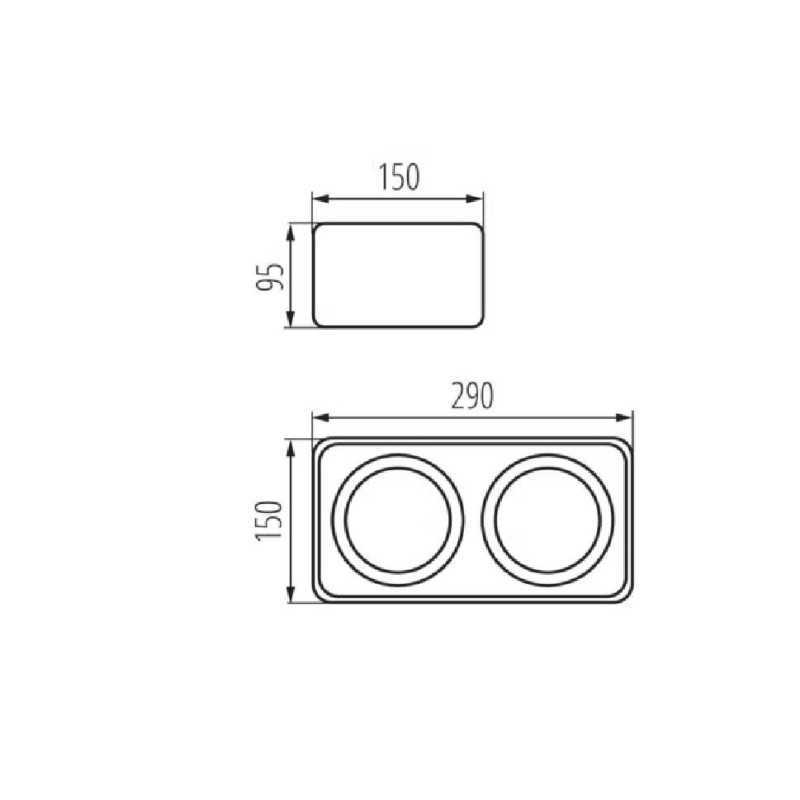 https://design-led.fr/ Plafonnier pour éclairage d'accentuation TUBEO-ES Blanc 2xES111 85,80&nbsp;€ 60,06&nbsp;€ -30% 33273