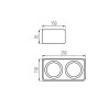 https://design-led.fr/ Plafonnier pour éclairage d'accentuation TUBEO-ES Blanc 2xES111 85,80&nbsp;€ 60,06&nbsp;€ -30% 33273
