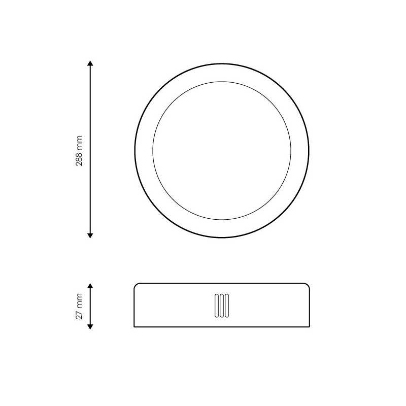 https://design-led.fr/ Plafonnier LED Saillie Rond Ø288 25w 4500k 18,60&nbsp;€ 18,60&nbsp;€ LM5247