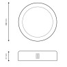 https://design-led.fr/ Plafonnier LED Saillie Rond Ø288 25w 4500k 18,60&nbsp;€ 18,60&nbsp;€ LM5247