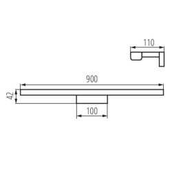 https://design-led.fr/ Luminaire mural LED ASTEN chrome 15w 90cm 4000K 46,00&nbsp;€ 46,00&nbsp;€ 26682