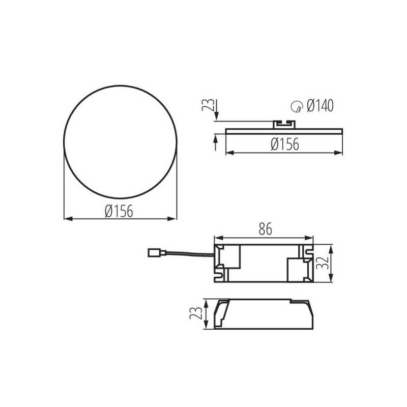 https://design-led.fr/ Downlight led saillie AREL Ø156 mm 14w 3000k 24,70&nbsp;€ 24,70&nbsp;€ 29589
