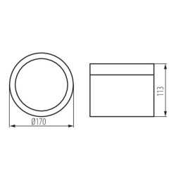 https://design-led.fr/ Downlight led saillie TIBERI noir Ø170 mm IP54 20w 4000k 67,90&nbsp;€ 67,90&nbsp;€ 35677