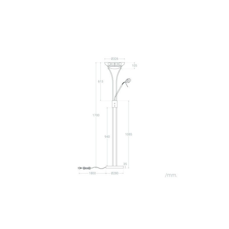 https://design-led.fr/ Lampadaire avec Lecture Métal Ethan argenté 121,30&nbsp;€ 121,30&nbsp;€ C213893