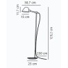 https://design-led.fr/ Stay Lampadaire Noir E27 299,00&nbsp;€ 299,00&nbsp;€ 2020464003