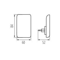 https://design-led.fr/ Veilleuse LED ORISA LED 0.28w 3000K noir 8,80&nbsp;€ 8,80&nbsp;€ 37395