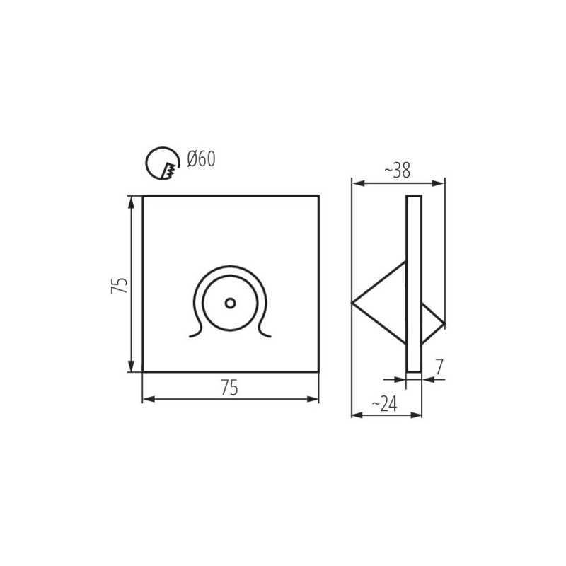 https://design-led.fr/ Luminaire LED pour marches escalier MEFIS-LED noir 0.7W 12V 4000K 9,30&nbsp;€ 9,30&nbsp;€ 32497