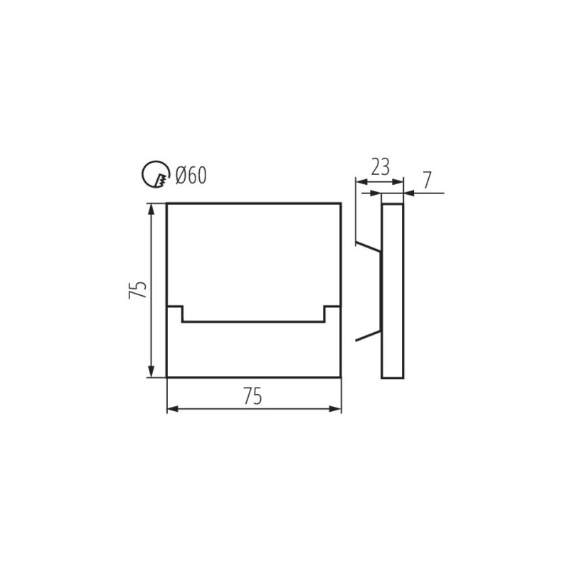 https://design-led.fr/ Luminaire LED pour marches escalier SABIK-LED 0.8W 12V 6500K 15,60&nbsp;€ 15,60&nbsp;€ 23110