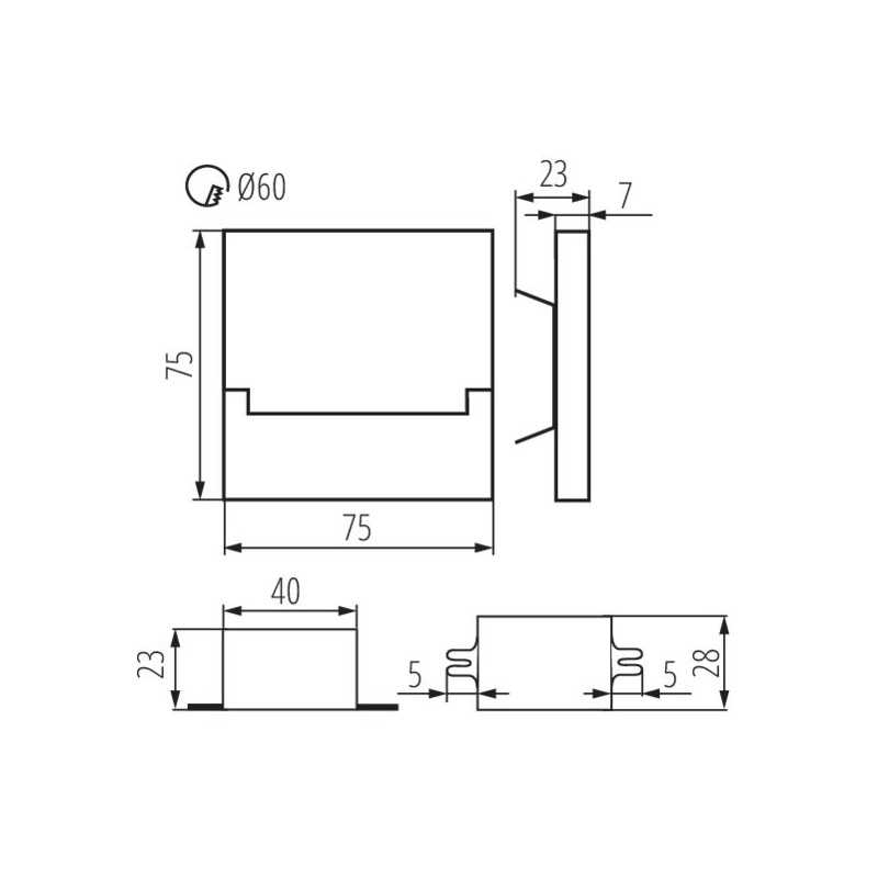 https://design-led.fr/ Luminaire LED pour marches escalier SABIK-LED-220V 1.3w 6500K 22,70&nbsp;€ 15,89&nbsp;€ -30% 23803