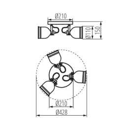 https://design-led.fr/ Luminaire mural et plafonnier DERATO 3xE14 Blanc 74,70&nbsp;€ 74,70&nbsp;€ 35645