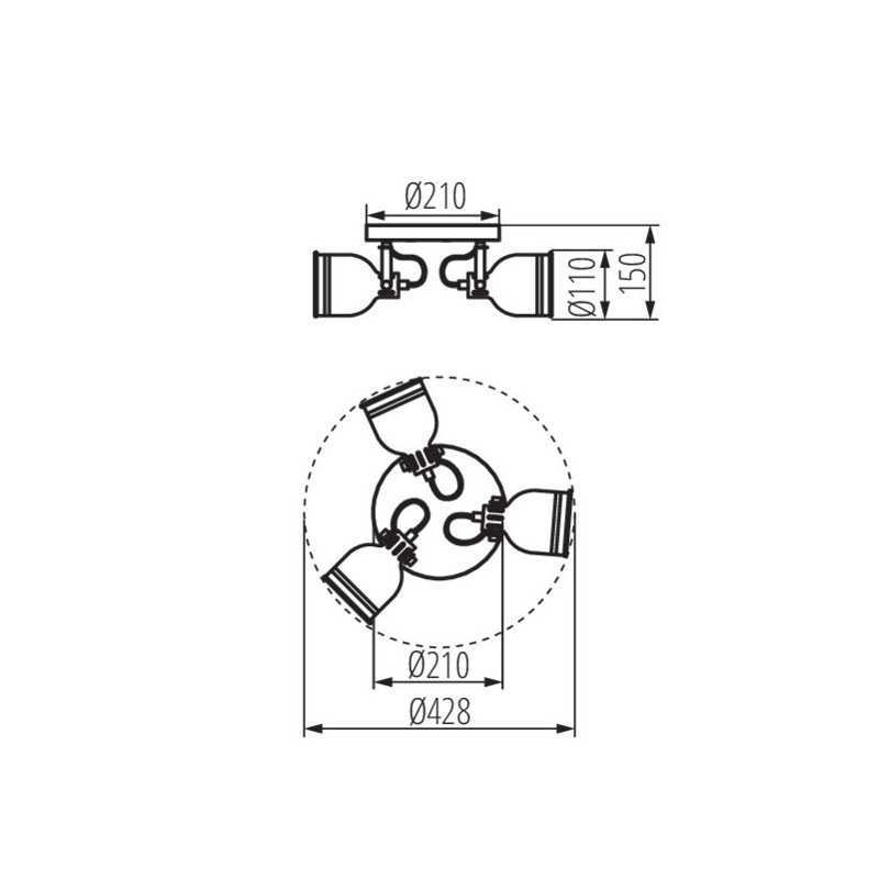https://design-led.fr/ Luminaire mural et plafonnier DERATO 3xE14 Blanc 74,70&nbsp;€ 74,70&nbsp;€ 35645