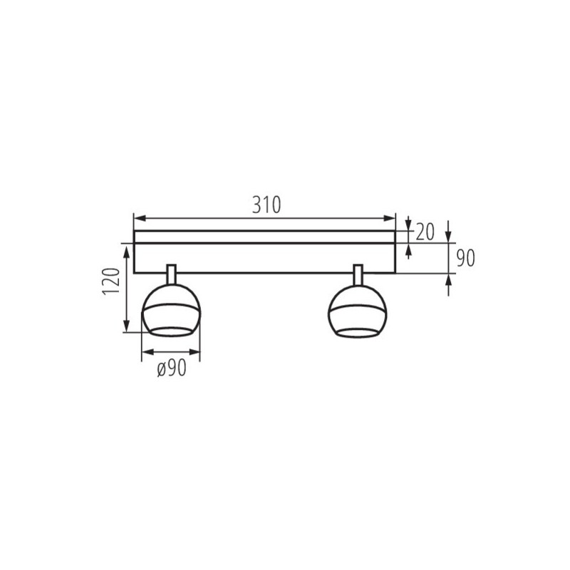 https://design-led.fr/ Luminaire mural ou plafonnier GALOBA 2xGU10 Noir 52,40&nbsp;€ 52,40&nbsp;€ 33675