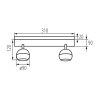 https://design-led.fr/ Luminaire mural ou plafonnier GALOBA 2xGU10 Noir 52,40&nbsp;€ 52,40&nbsp;€ 33675