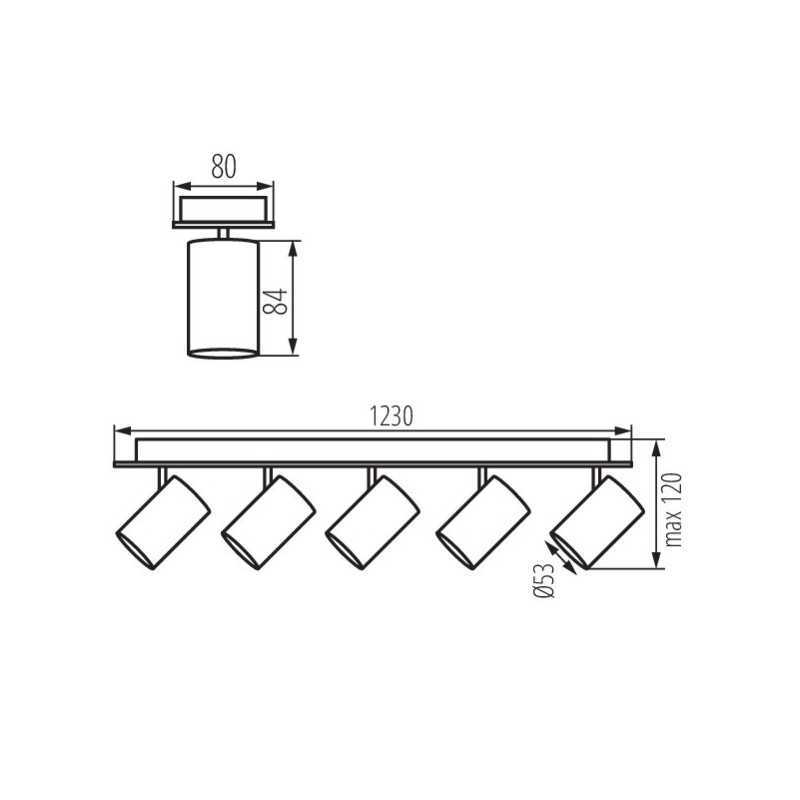 https://design-led.fr/ Luminaire mural ou plafonnier EVALO 5xGU10 Blanc 71,00&nbsp;€ 71,00&nbsp;€ 35688