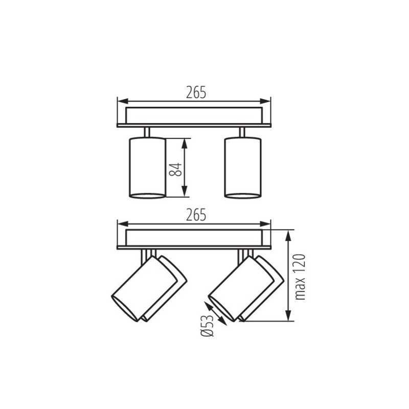 https://design-led.fr/ Luminaire mural ou plafonnier EVALO 4xGU10 Blanc 44,20&nbsp;€ 44,20&nbsp;€ 35696