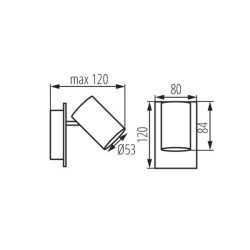 https://design-led.fr/ Luminaire mural ou plafonnier EVALO 1xGU10 Blanc 12,50&nbsp;€ 12,50&nbsp;€ 35690