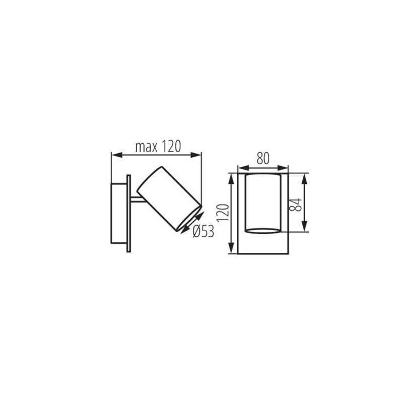 https://design-led.fr/ Luminaire mural ou plafonnier EVALO 1xGU10 Blanc 12,50&nbsp;€ 12,50&nbsp;€ 35690
