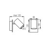 https://design-led.fr/ Luminaire mural ou plafonnier EVALO 1xGU10 Noir 12,50&nbsp;€ 12,50&nbsp;€ 35691