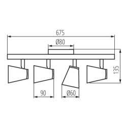 https://design-led.fr/ Luminaire mural ou plafonnier ENALI Noir 4xGU10 52,10&nbsp;€ 52,10&nbsp;€ 28769
