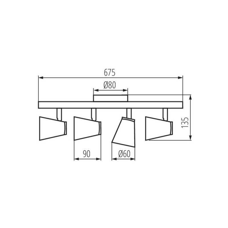 https://design-led.fr/ Luminaire mural ou plafonnier ENALI Noir 4xGU10 52,10&nbsp;€ 52,10&nbsp;€ 28769